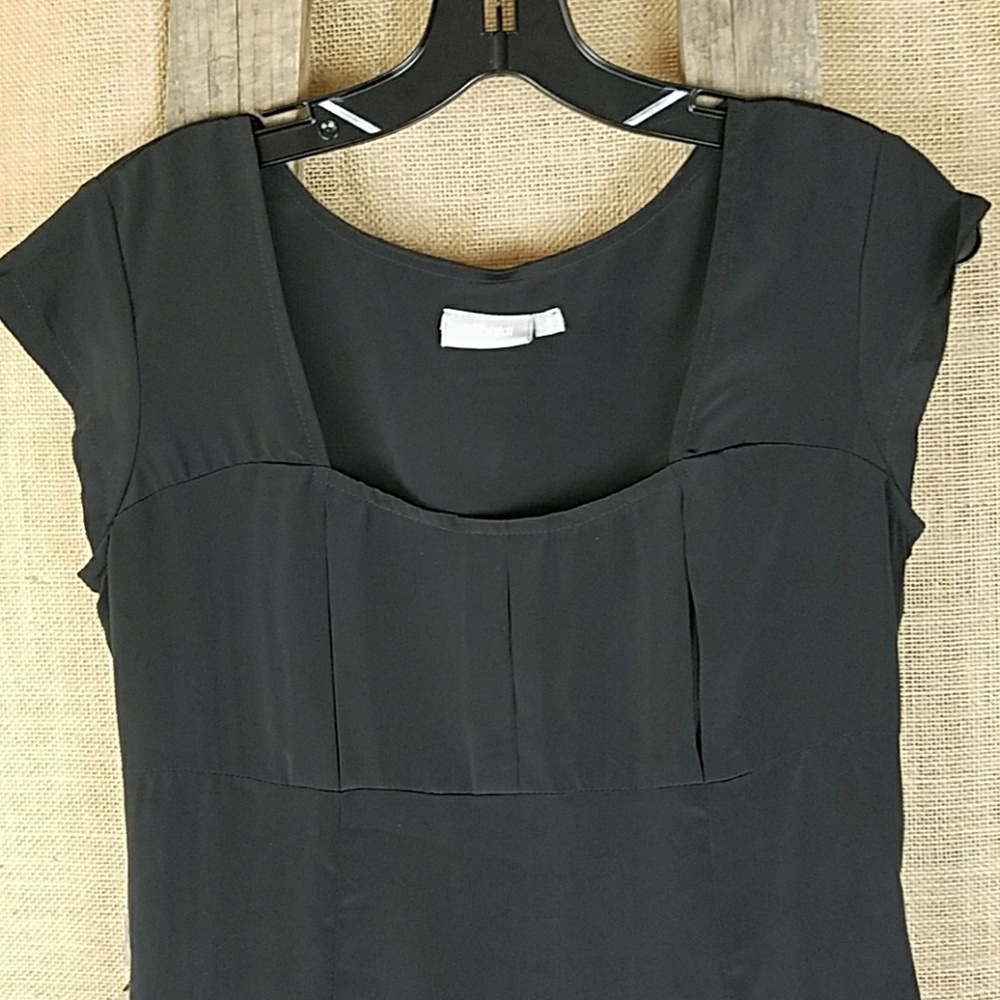 eShakti women S/4 dress career black high waist goth dark fairy - Picture 2 of 4